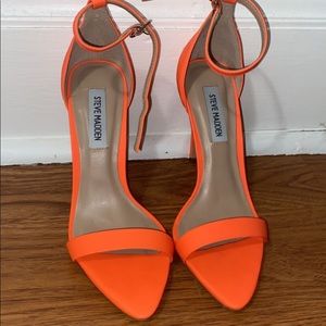 Bright orange Steve Madden heels